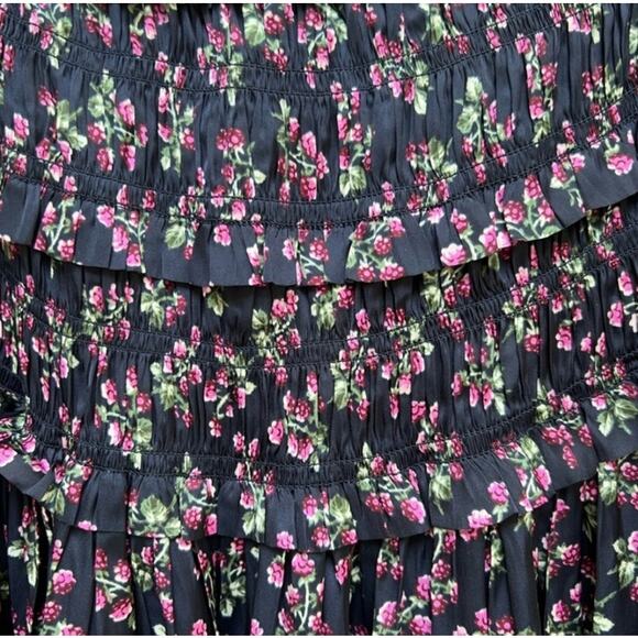 Featherweight satin skirt in twilight berry Size L - Picture 5 of 5